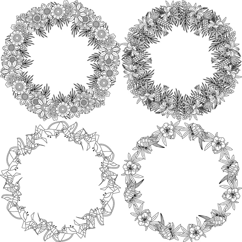 Colorist Heaven Frame Coloring Book - CraftNest - Digital Crafting and Art