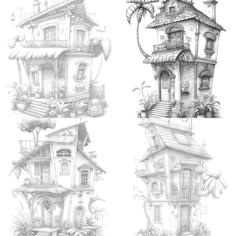 Chile Tiny House Coloring Book - CraftNest - Digital Crafting and Art