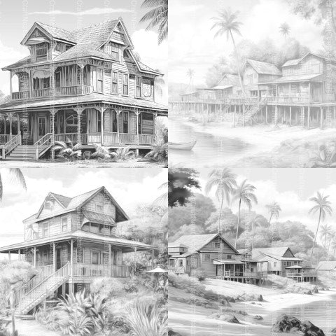 Hawaii Coloring Book - CraftNest - Digital Crafting and Art