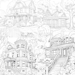 Autumn House Coloring Book - CraftNest - Digital Crafting and Art