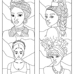 African Woman Coloring Book - CraftNest - Digital Crafting and Art