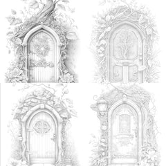 Enchanted Fairy Doors Coloring Book - CraftNest - Digital Crafting and Art