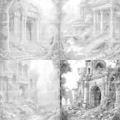 Lost Ruins Coloring Book - CraftNest - Digital Crafting and Art