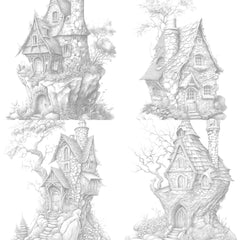 Stone Fairy House Coloring Book - CraftNest - Digital Crafting and Art