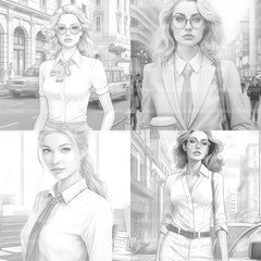 Kids Christmas Girl Coloring Book - CraftNest - Digital Crafting and Art