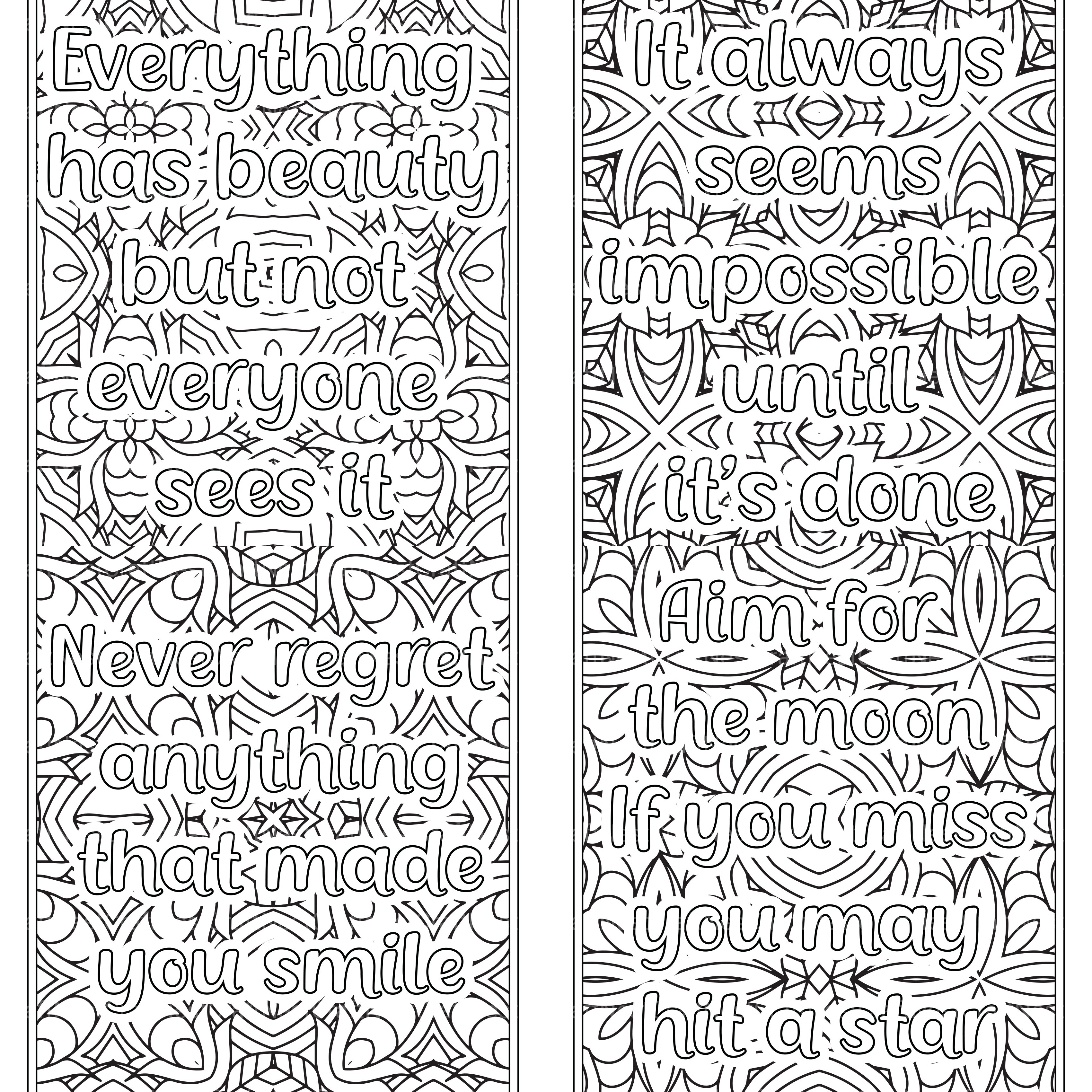 Quotes Coloring Book