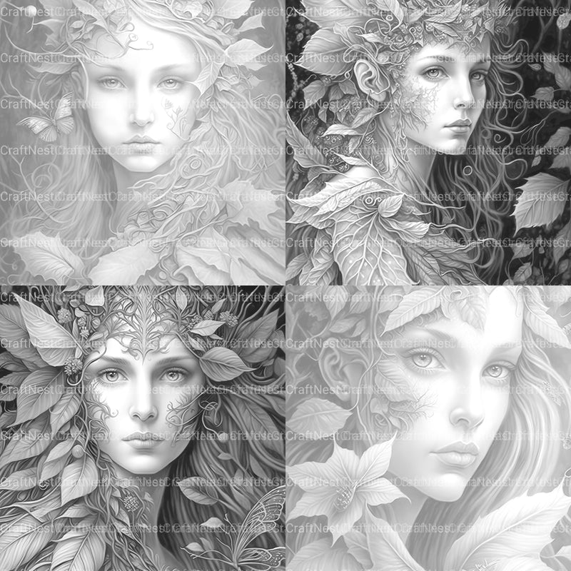 Forest Fairy Coloring Book - CraftNest - Digital Crafting and Art