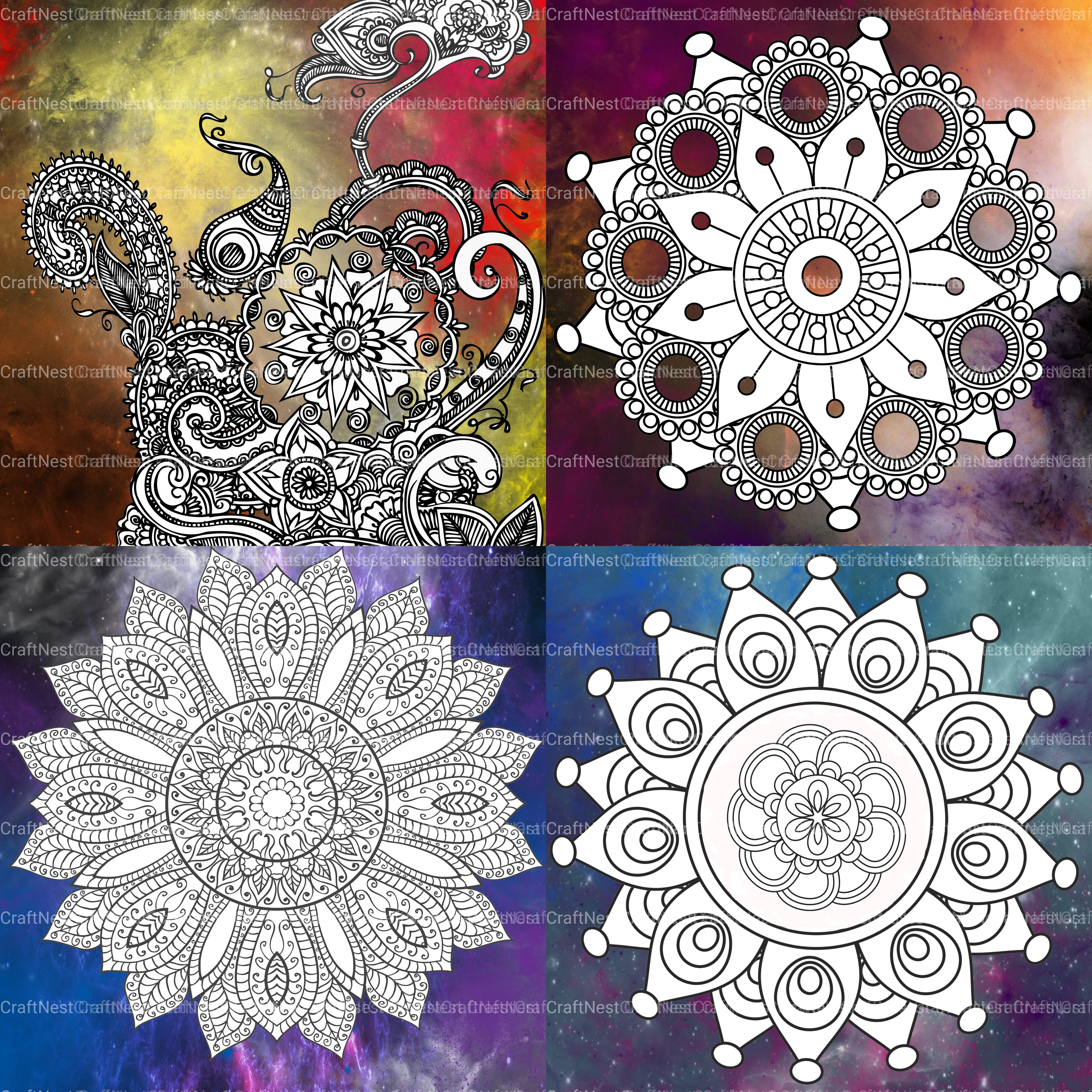 Colorist Heaven Universe Coloring Book - CraftNest - Digital Crafting and Art