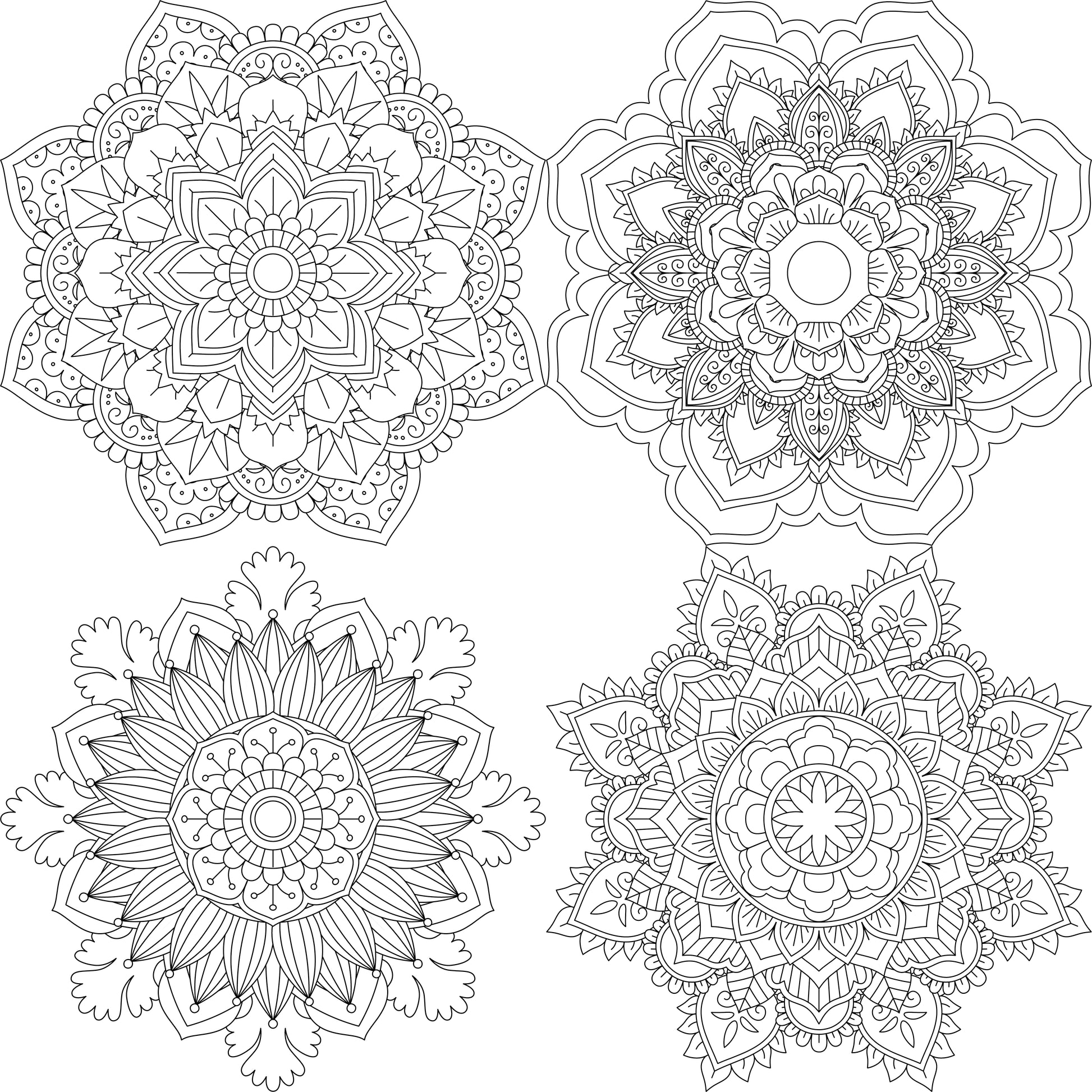 Colorist Heaven Mandala Coloring Book - CraftNest - Digital Crafting and Art