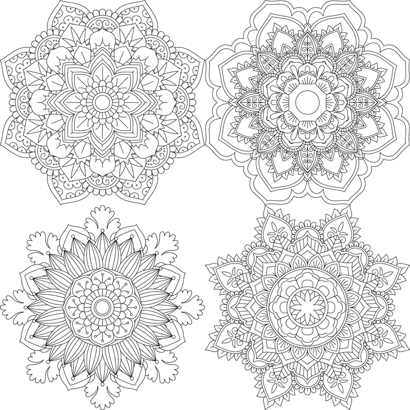 Colorist Heaven Mandala Coloring Book - CraftNest - Digital Crafting and Art