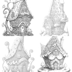 Gingerbread Fairy House Coloring Book - CraftNest - Digital Crafting and Art