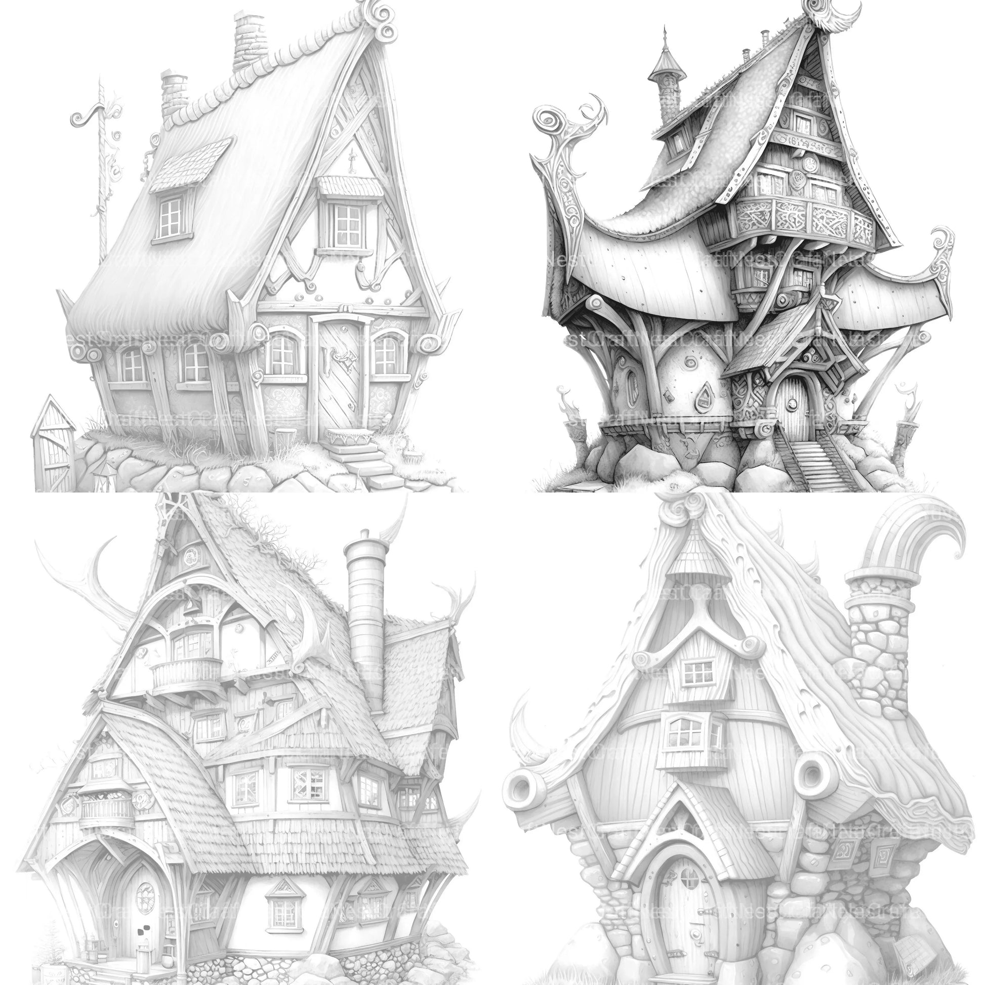 Viking Tiny House Coloring Book - CraftNest - Digital Crafting and Art