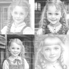 Bavarian Girl Coloring Book - CraftNest - Digital Crafting and Art