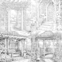 Garden Arbor Coloring Book - CraftNest - Digital Crafting and Art
