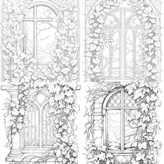 Blooming Window Coloring Book - CraftNest - Digital Crafting and Art