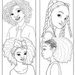 African Girl Coloring Book - CraftNest - Digital Crafting and Art