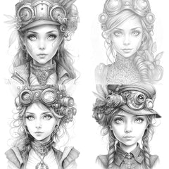 Sunflower Girl Coloring Book - CraftNest - Digital Crafting and Art