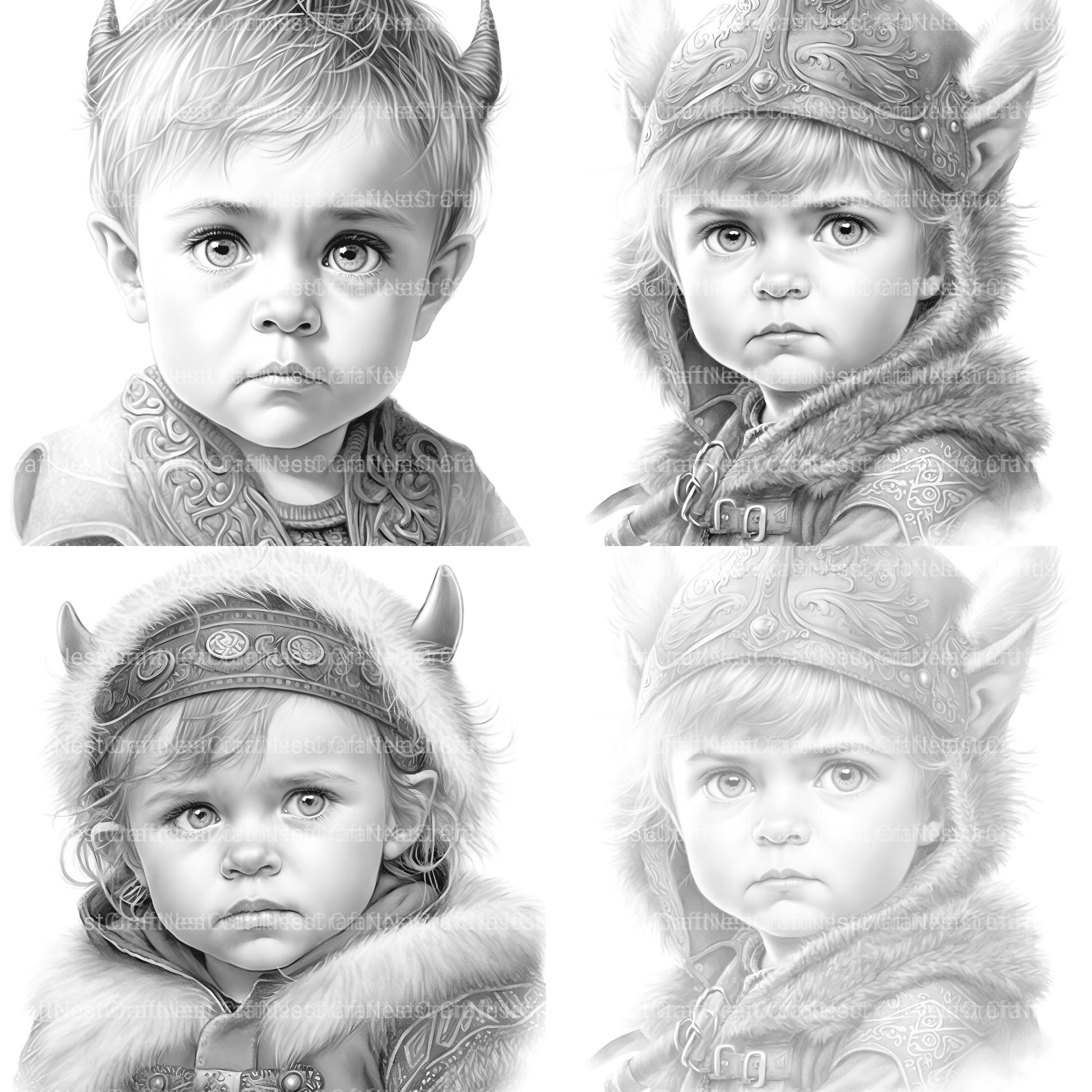 Winter Girl Coloring Book 2 - CraftNest - Digital Crafting and Art