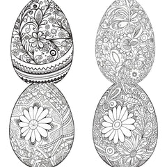 Mandala Egg Coloring Book - CraftNest - Digital Crafting and Art