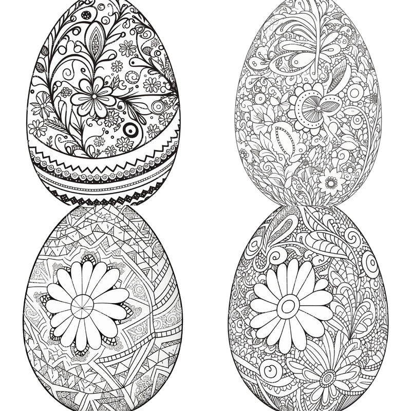 Mandala Egg Coloring Book - CraftNest - Digital Crafting and Art