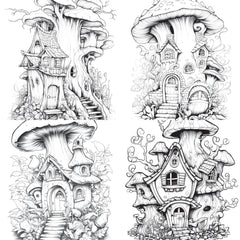 Fairy Houses Coloring Book - CraftNest - Digital Crafting and Art