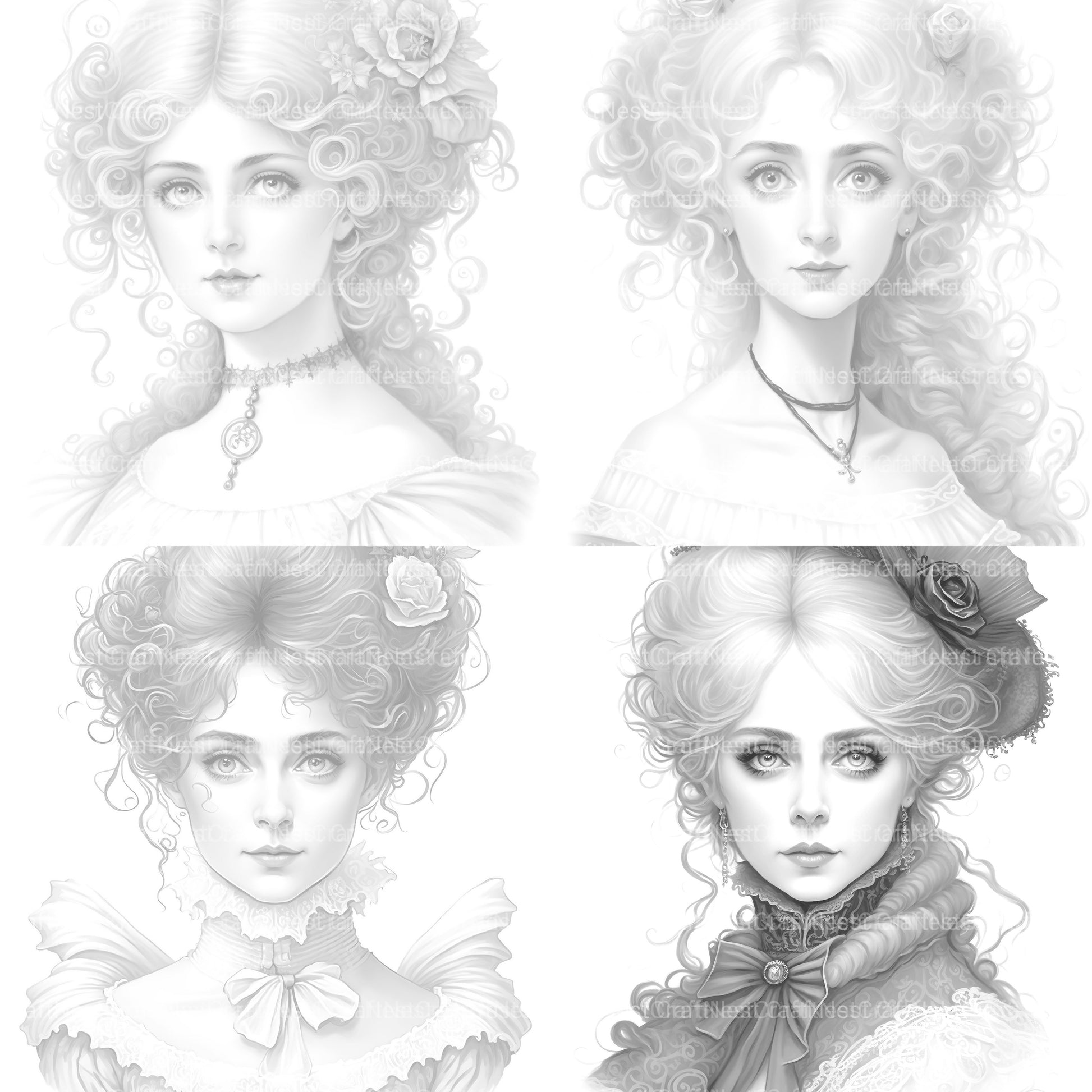 Viking Girl Coloring Book - CraftNest - Digital Crafting and Art