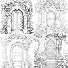 Blooming Door Coloring Book - CraftNest - Digital Crafting and Art