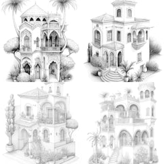 Moroccan Tiny House Coloring Book - CraftNest - Digital Crafting and Art