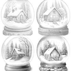 Snowball Cabin Coloring Book - CraftNest - Digital Crafting and Art