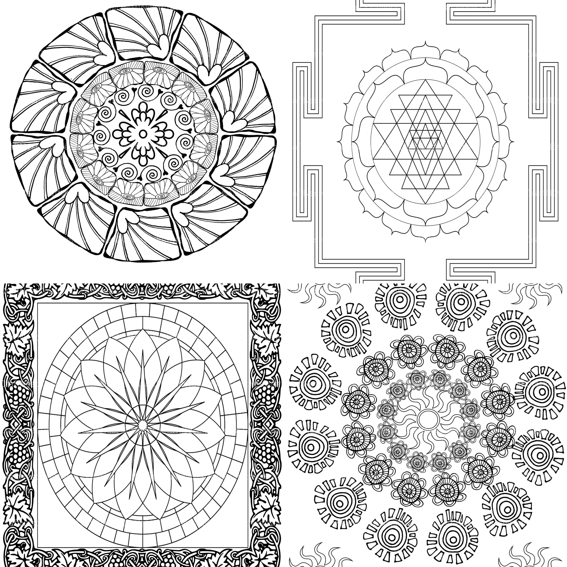 Colorist Heaven Mandala Designs Coloring Book - CraftNest - Digital Crafting and Art