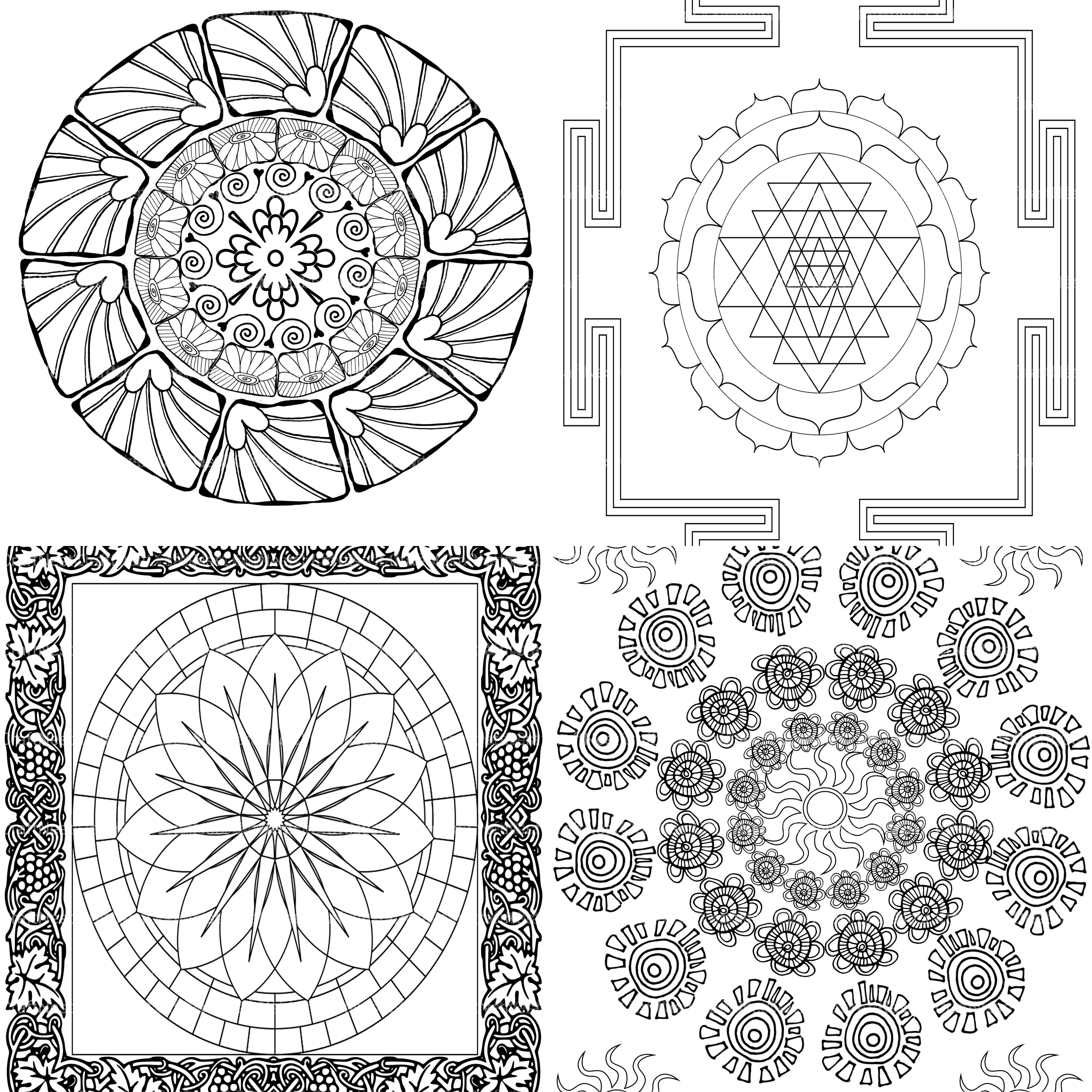 Colorist Heaven Mandala Designs Coloring Book - CraftNest - Digital Crafting and Art