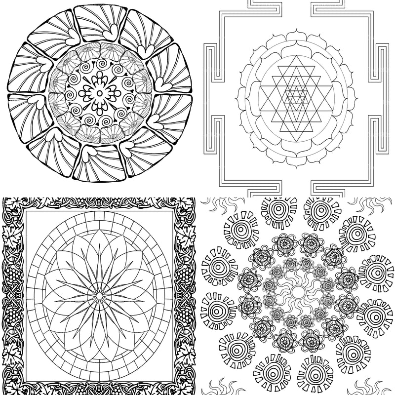 Colorist Heaven Mandala Designs Coloring Book - CraftNest - Digital Crafting and Art