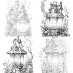 Lantern Fairy House Coloring Book - CraftNest - Digital Crafting and Art