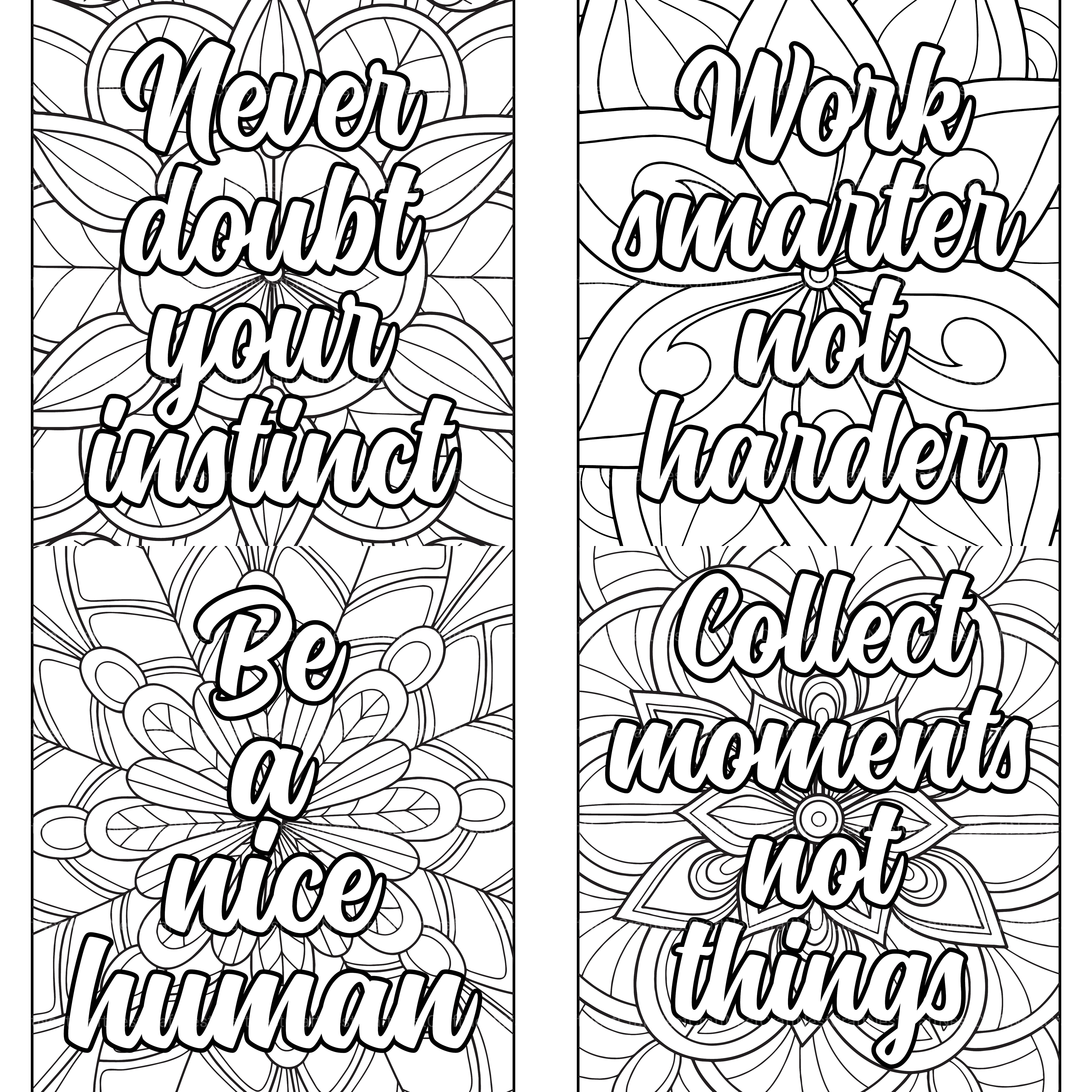 Motivational Quotes Coloring Book 3