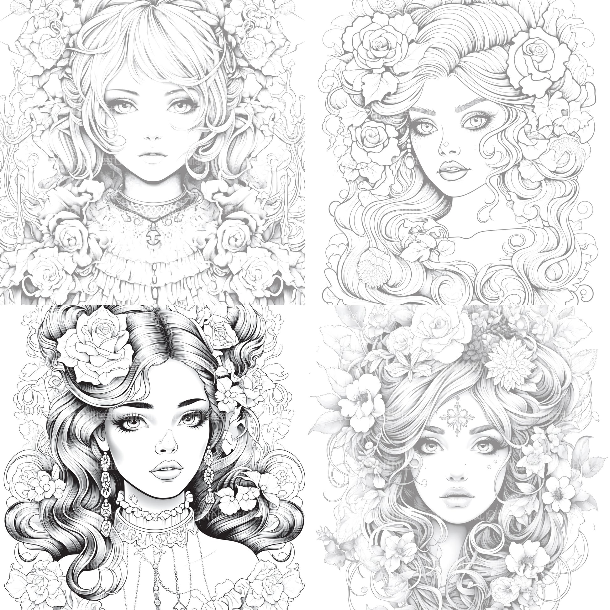 Little Princess Coloring Book - CraftNest - Digital Crafting and Art