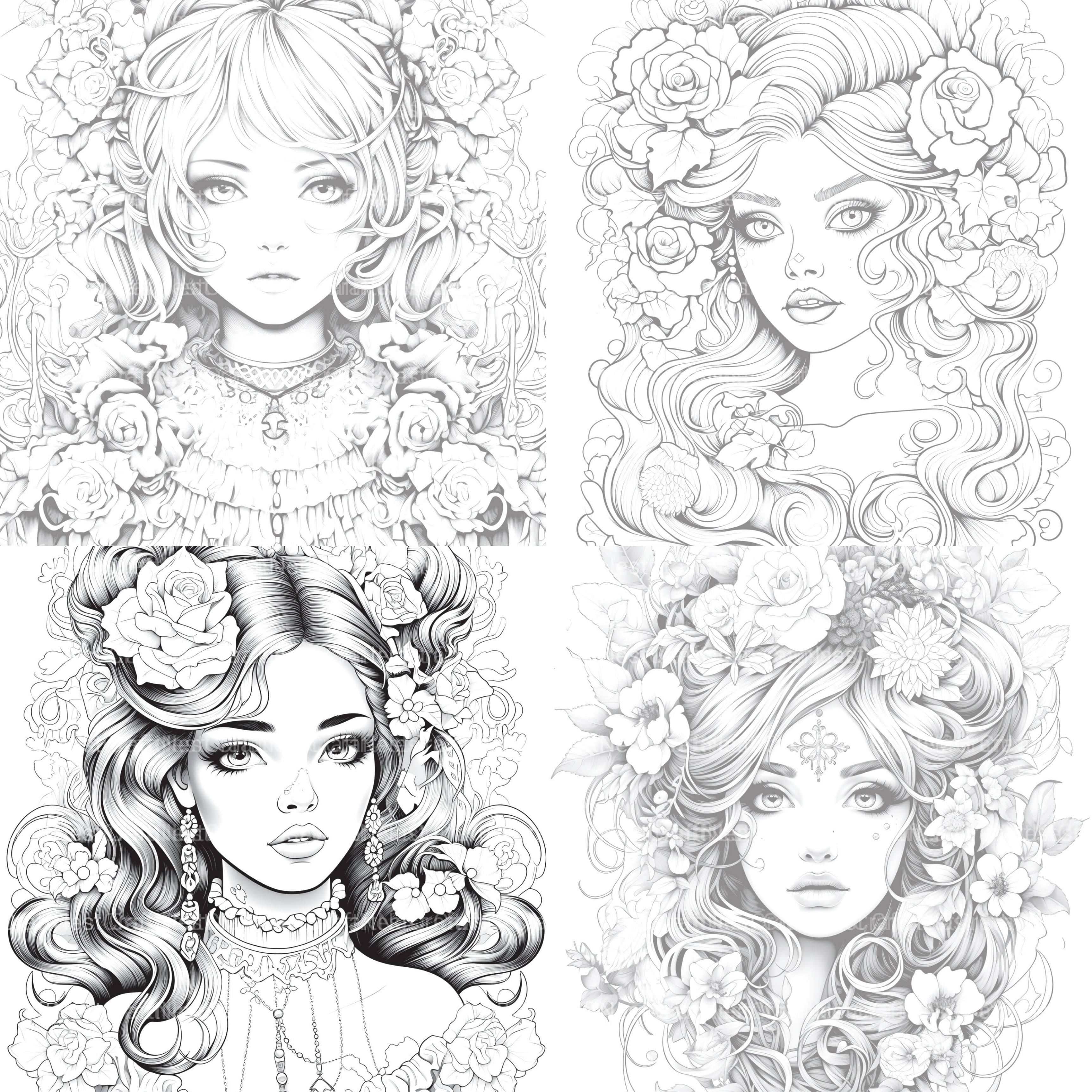 Little Princess Coloring Book - CraftNest - Digital Crafting and Art