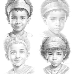 Cute Girl Coloring Book - CraftNest - Digital Crafting and Art