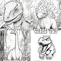 Kids Dinosaur Adventure Coloring Book - CraftNest - Digital Crafting and Art