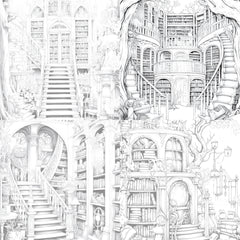 Enchanted Library Coloring Book - CraftNest - Digital Crafting and Art