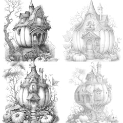 Pumpkin Fairy House Coloring Book - CraftNest - Digital Crafting and Art