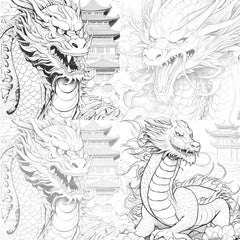 Dragon Coloring Book - CraftNest - Digital Crafting and Art