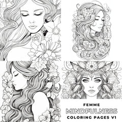 Femme Coloring Book - CraftNest - Digital Crafting and Art