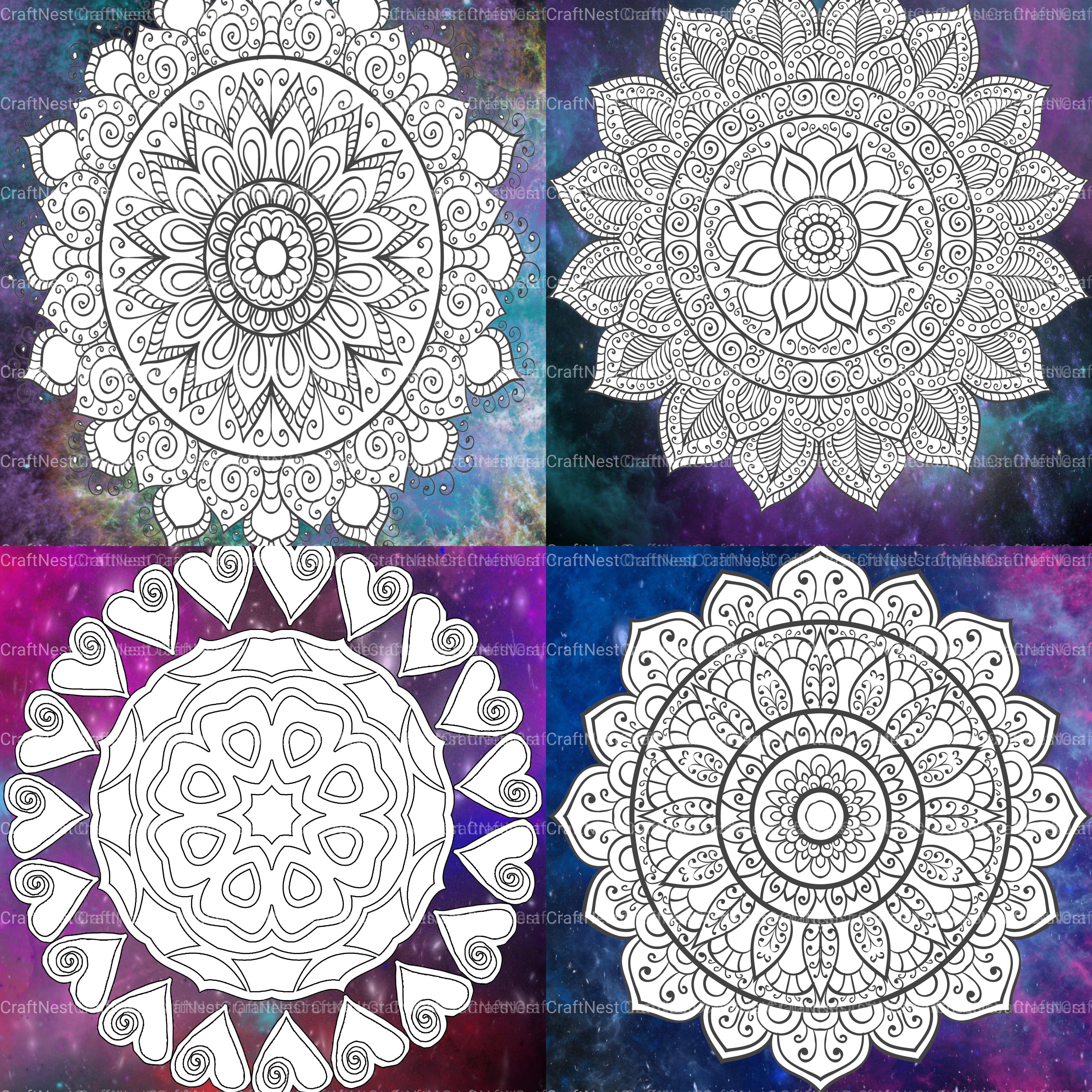 Colorist Heaven Universe Coloring Book - CraftNest - Digital Crafting and Art