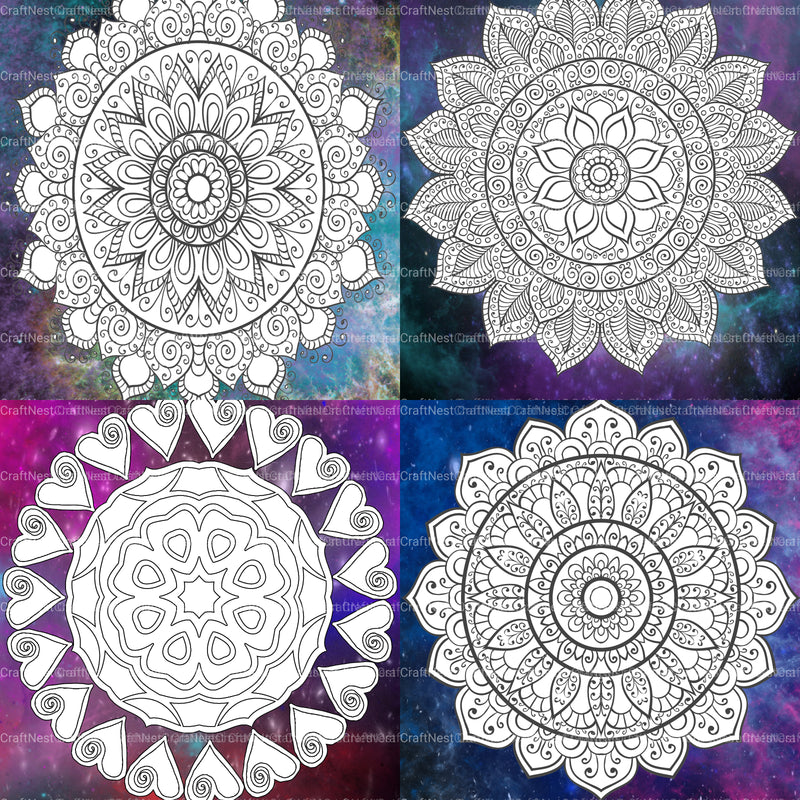 Colorist Heaven Universe Coloring Book - CraftNest - Digital Crafting and Art