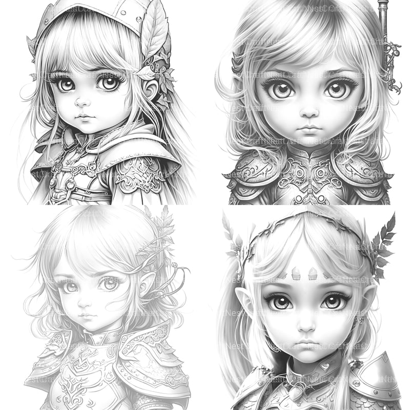 Princess Coloring Book 1 - CraftNest - Digital Crafting and Art