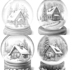 Snowball Cabin Coloring Book - CraftNest - Digital Crafting and Art