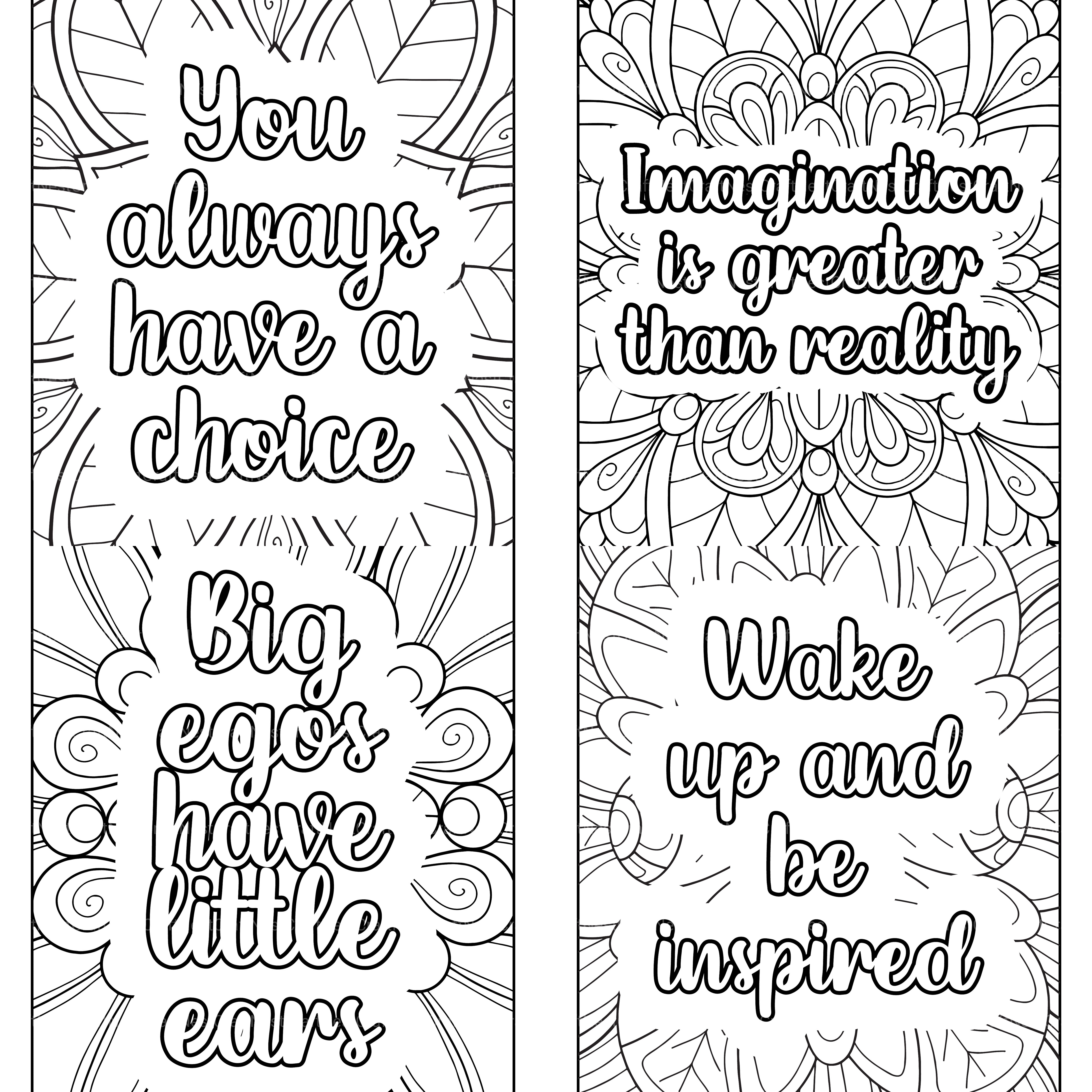 Motivational Quotes Coloring Book 4