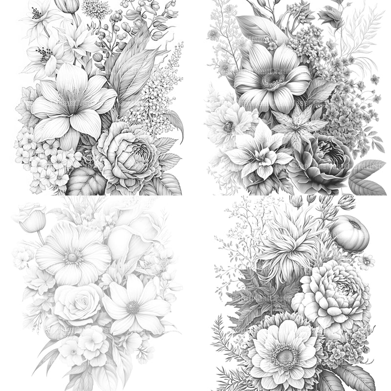 Flower Coloring Book - CraftNest - Digital Crafting and Art