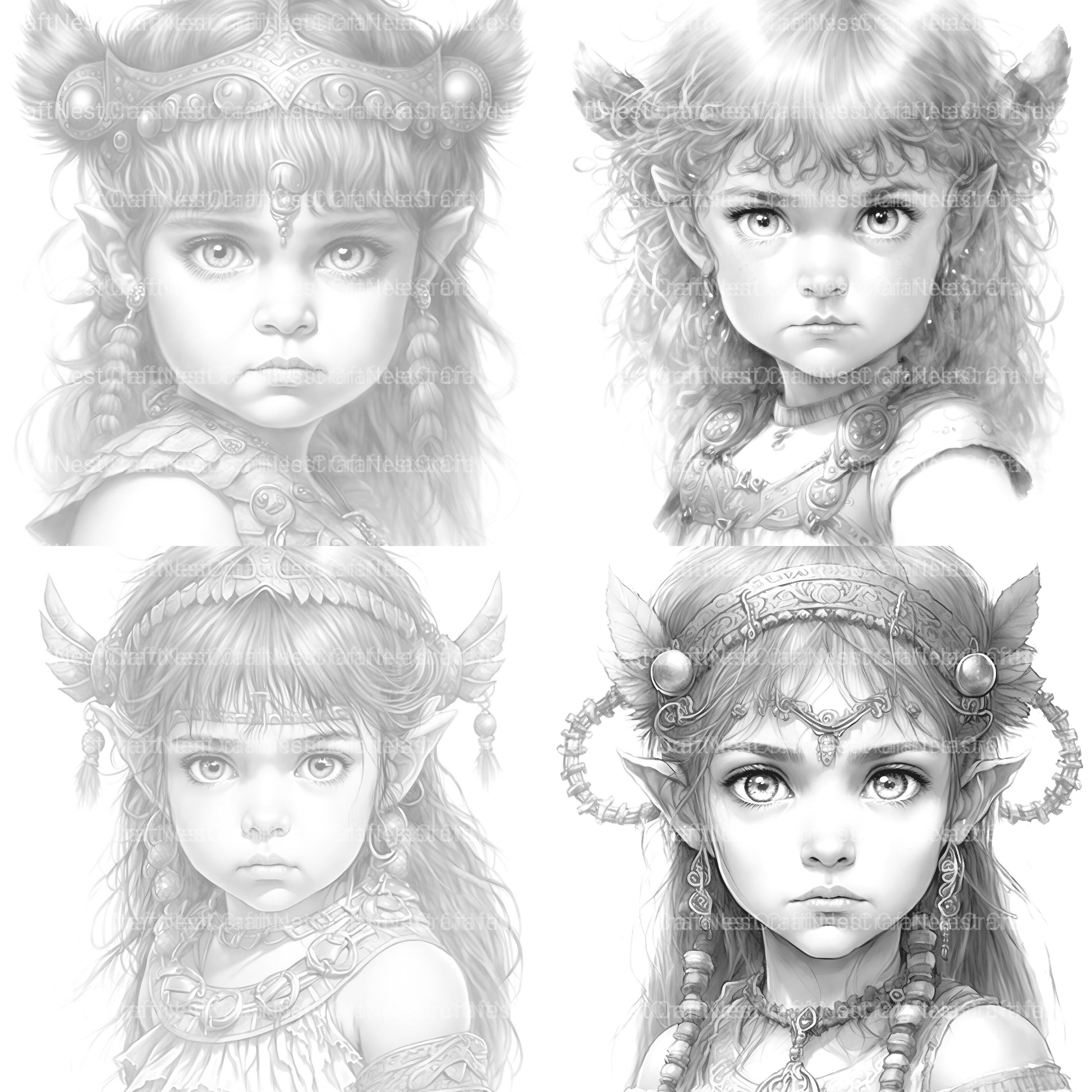 Bavarian Girl Coloring Book 2 - CraftNest - Digital Crafting and Art