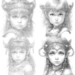 Bavarian Girl Coloring Book 2 - CraftNest - Digital Crafting and Art